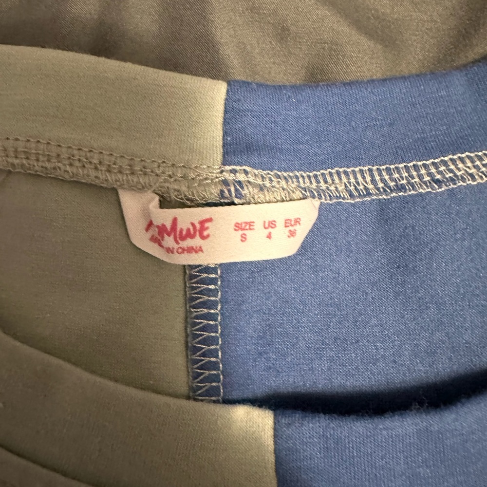 shein half and half colored shirt